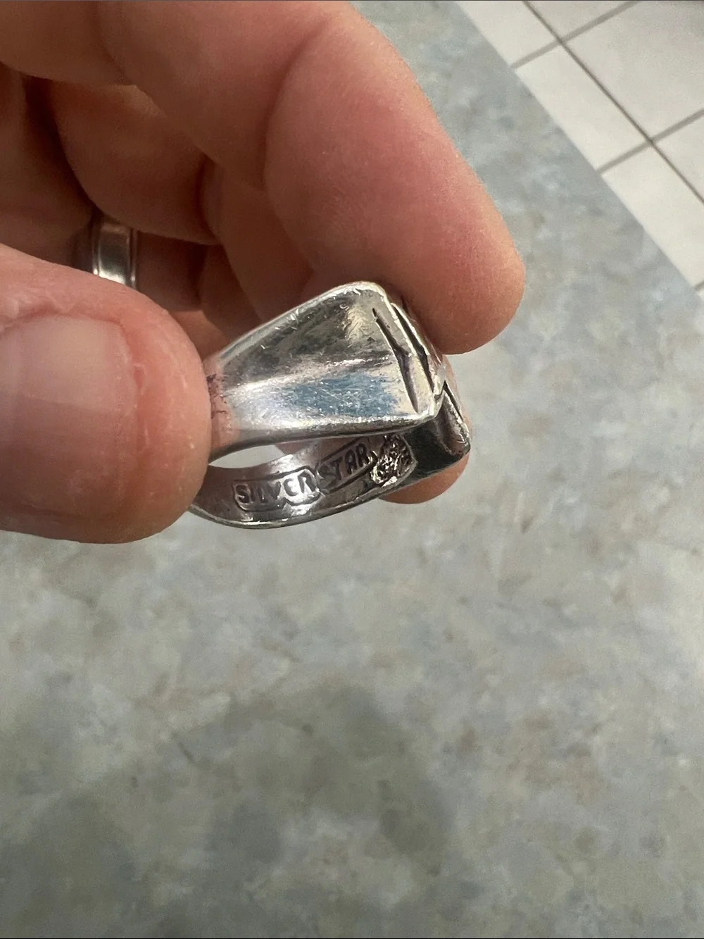 Silver Star Signet Ring - Men's Accessory
